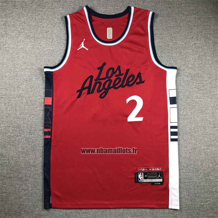Maillot Los Angeles Clippers Kawhi Leonard NO 2 Statement 2024-25 Rouge